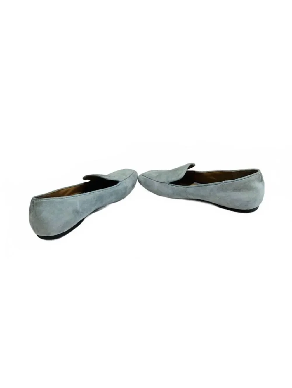 Tahari Woman's Light Blue Suede Loafers Padded Insoles Size 9M